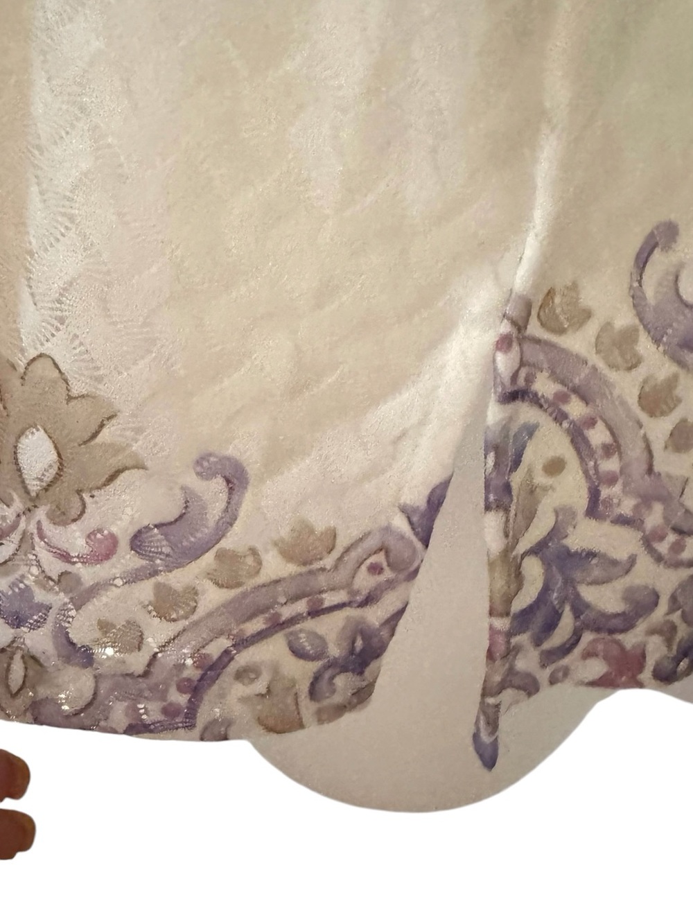 NWT Beautiful Alfred Dunner Cream w/Border Print Top XLARGE/PETITE #M - Picture 4 of 11